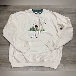 vintage embroidered crewneck sweatshirt by Country Store. Adorable!